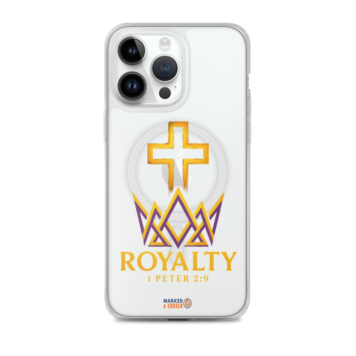 Royalty Clear MagSafe iPhone Case - iPhone 14 Pro Max - Front View
