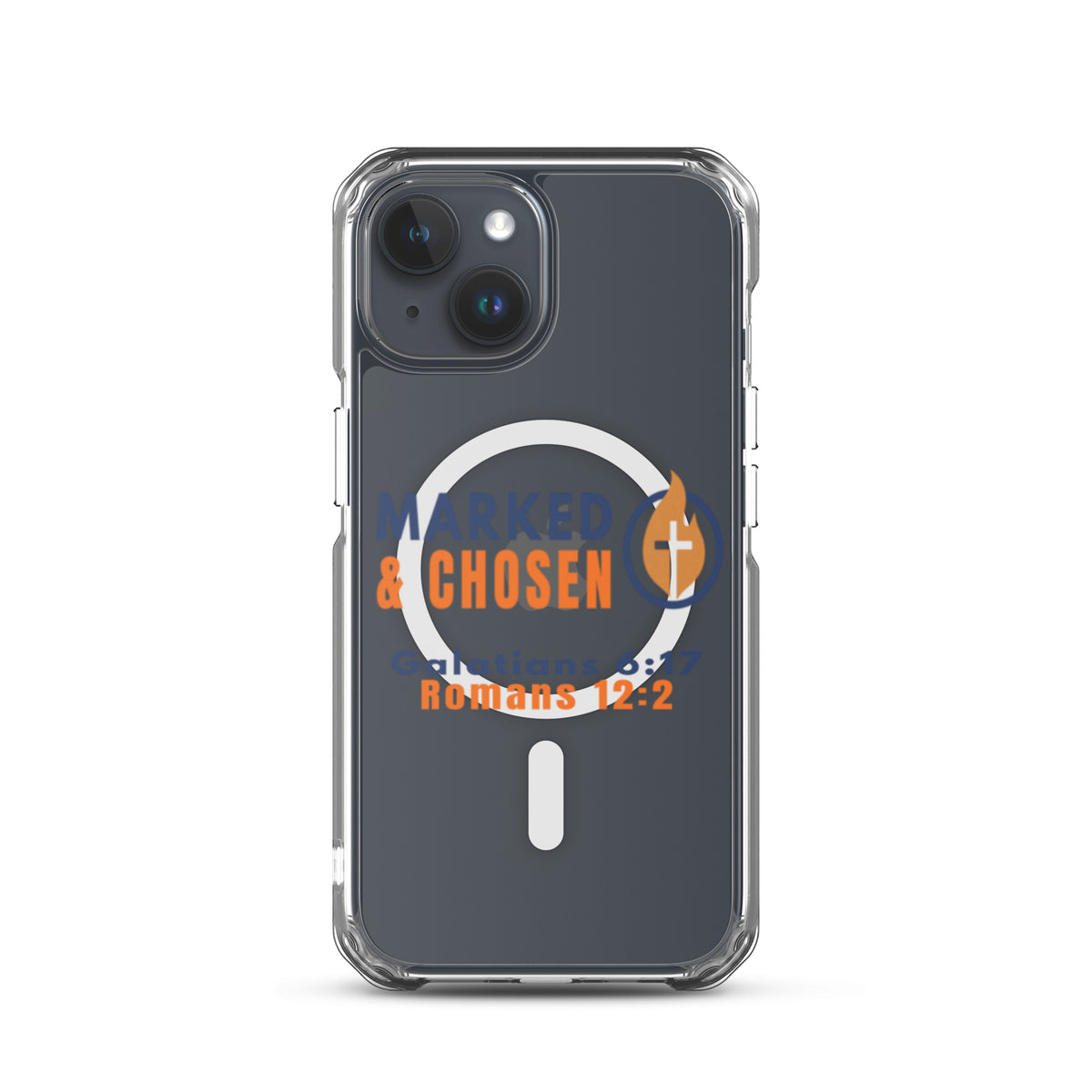 Marked & Chosen Clear MagSafe iPhone Case - iPhone 15 - Front View