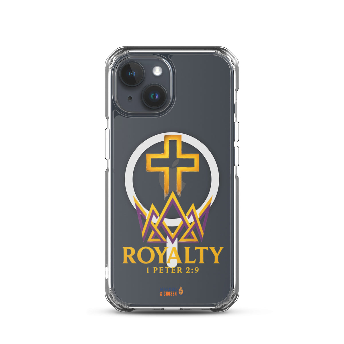 Royalty Clear MagSafe iPhone Case - iPhone 15 - Front View