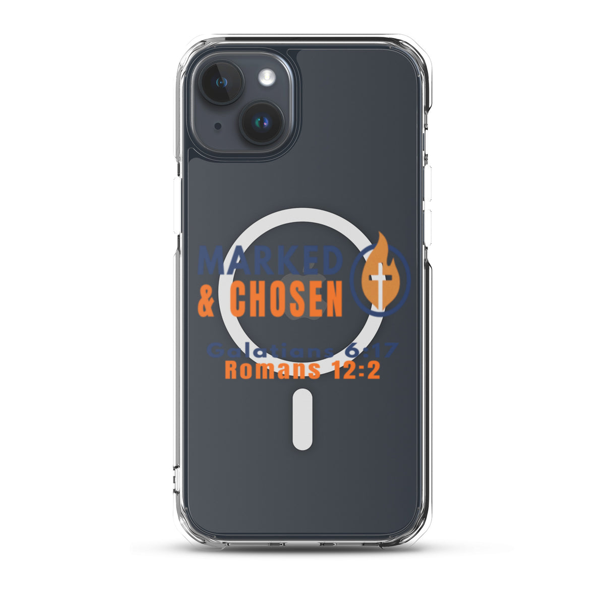 Marked & Chosen Clear MagSafe iPhone Case - iPhone 15 Plus - Front View