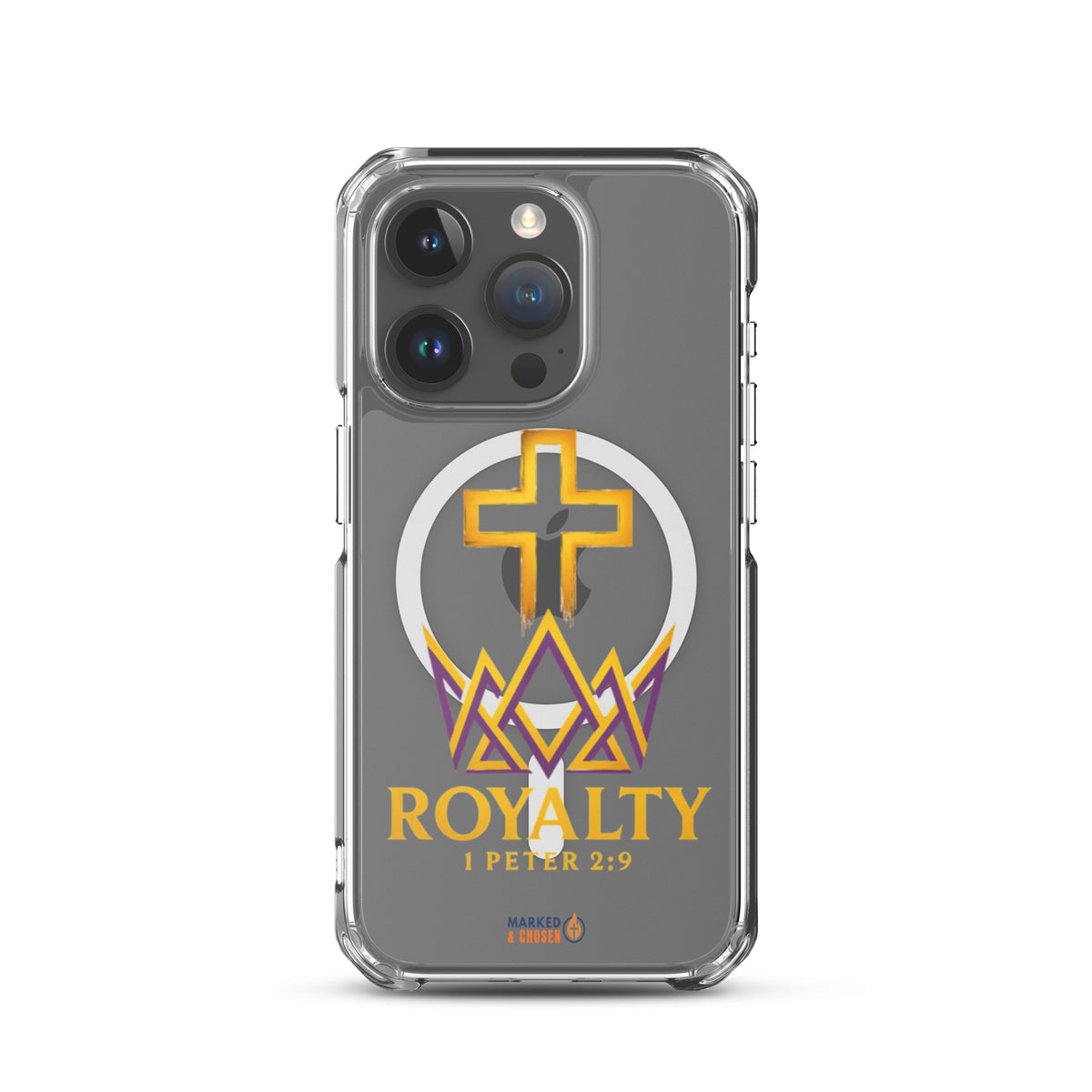 Royalty Clear MagSafe iPhone Case - iPhone 15 Pro - Front View