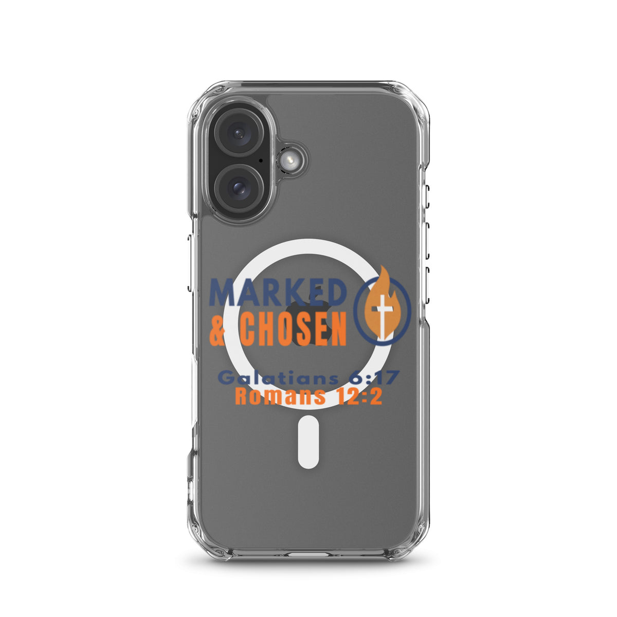 Marked & Chosen Clear MagSafe iPhone Case - iPhone 16 - Front View