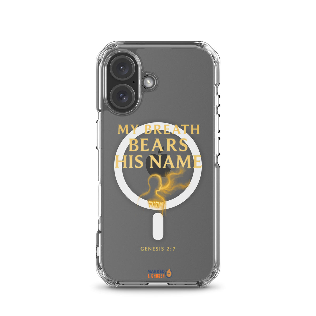 My Breath Bears His Name Clear iPhone Case - iPhone 16 - Front View