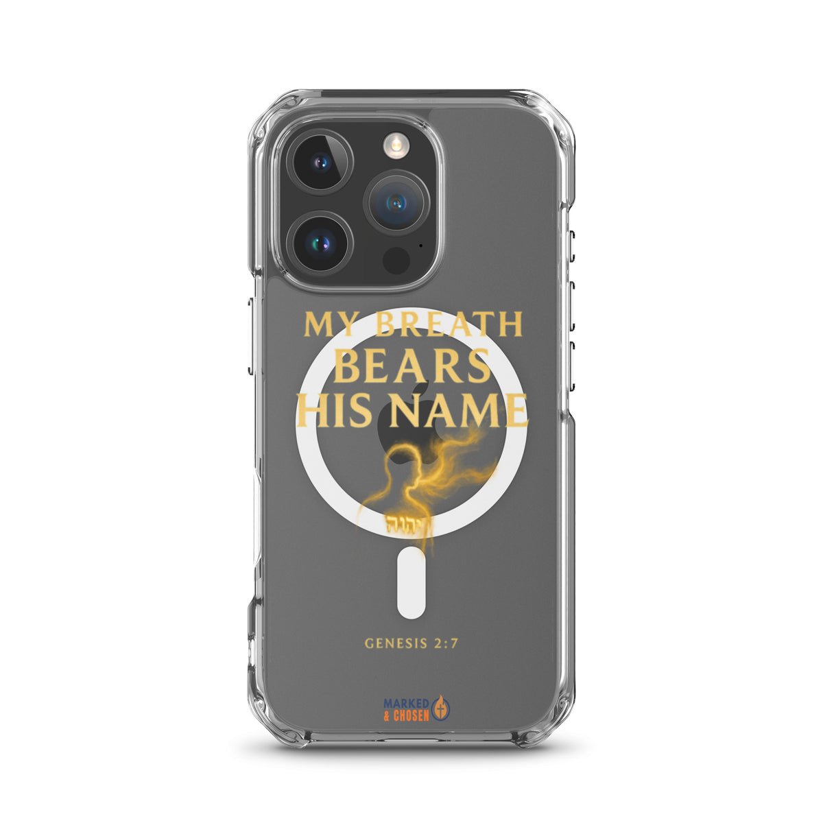 My Breath Bears His Name Clear iPhone Case - iPhone 16 Pro - Front View