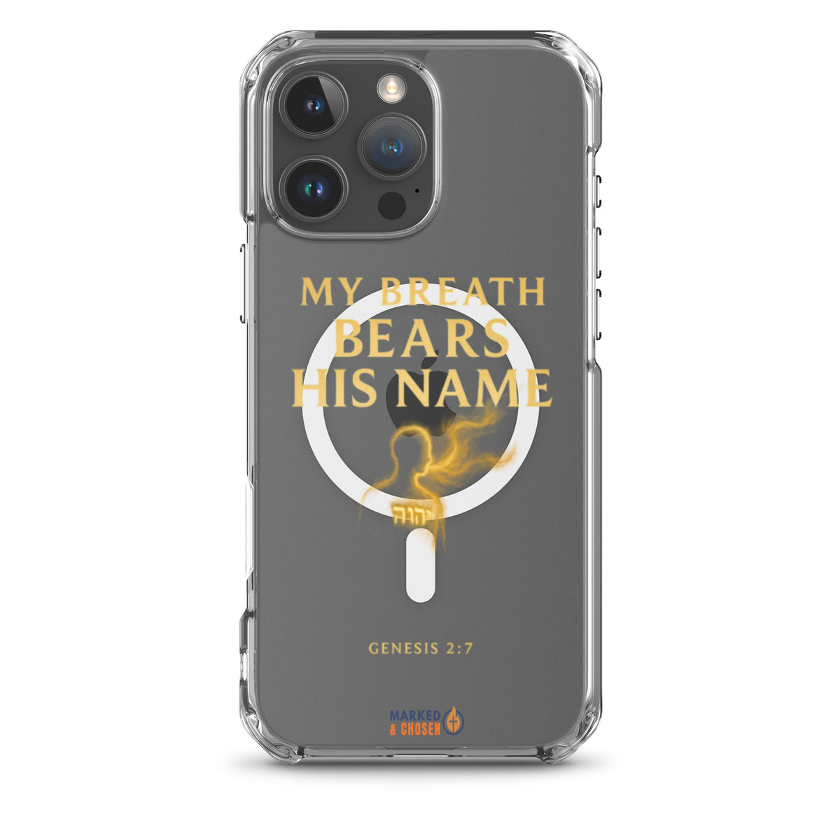 My Breath Bears His Name Clear iPhone Case - iPhone 16 Pro Max - Front View
