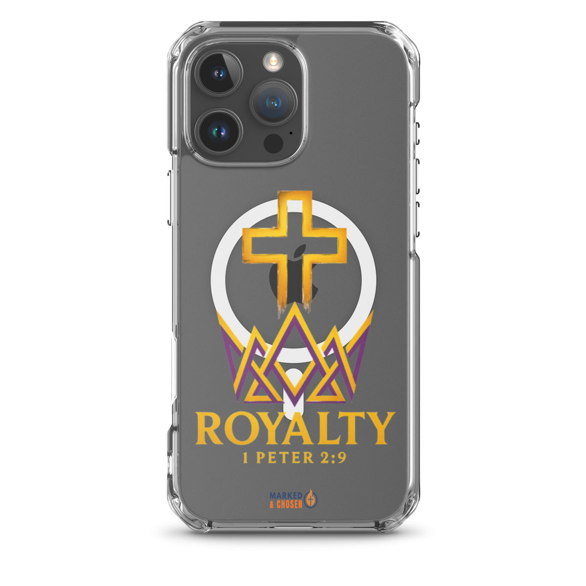 Royalty Clear MagSafe iPhone Case - iPhone 16 Pro Max - Front View