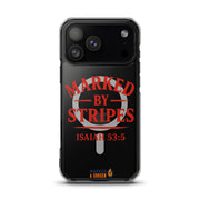 Marked by Stripes Clear MagSafe iPhone Case - iPhone 17 Pro Max - Front View