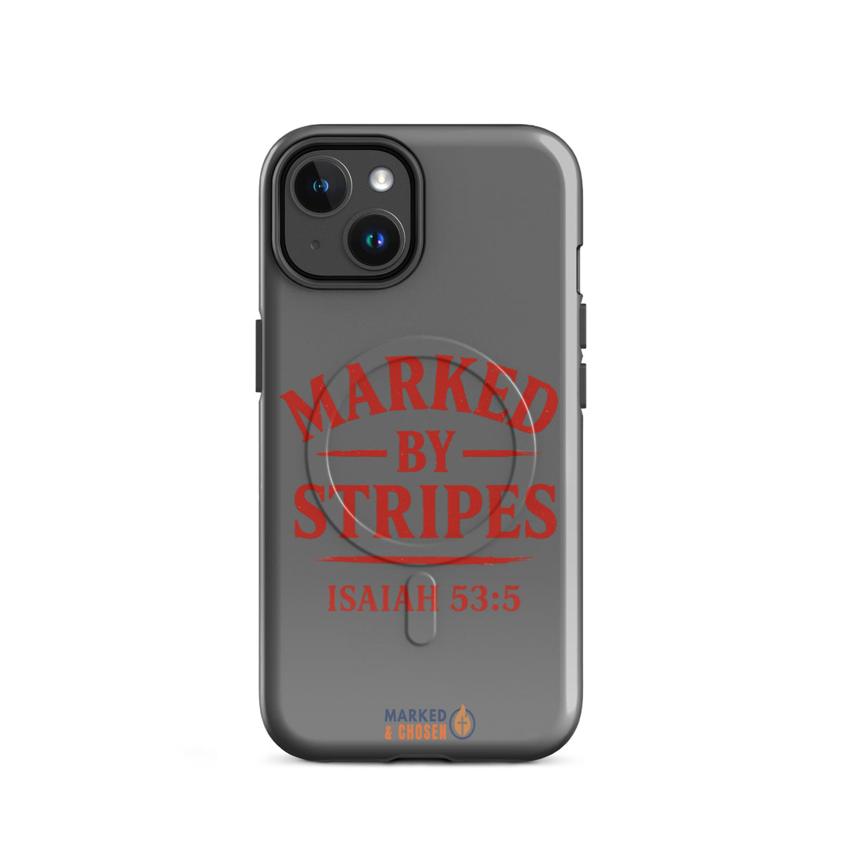 Marked by Stripes Tough MagSafe iPhone Case - iPhone 14 - Front View