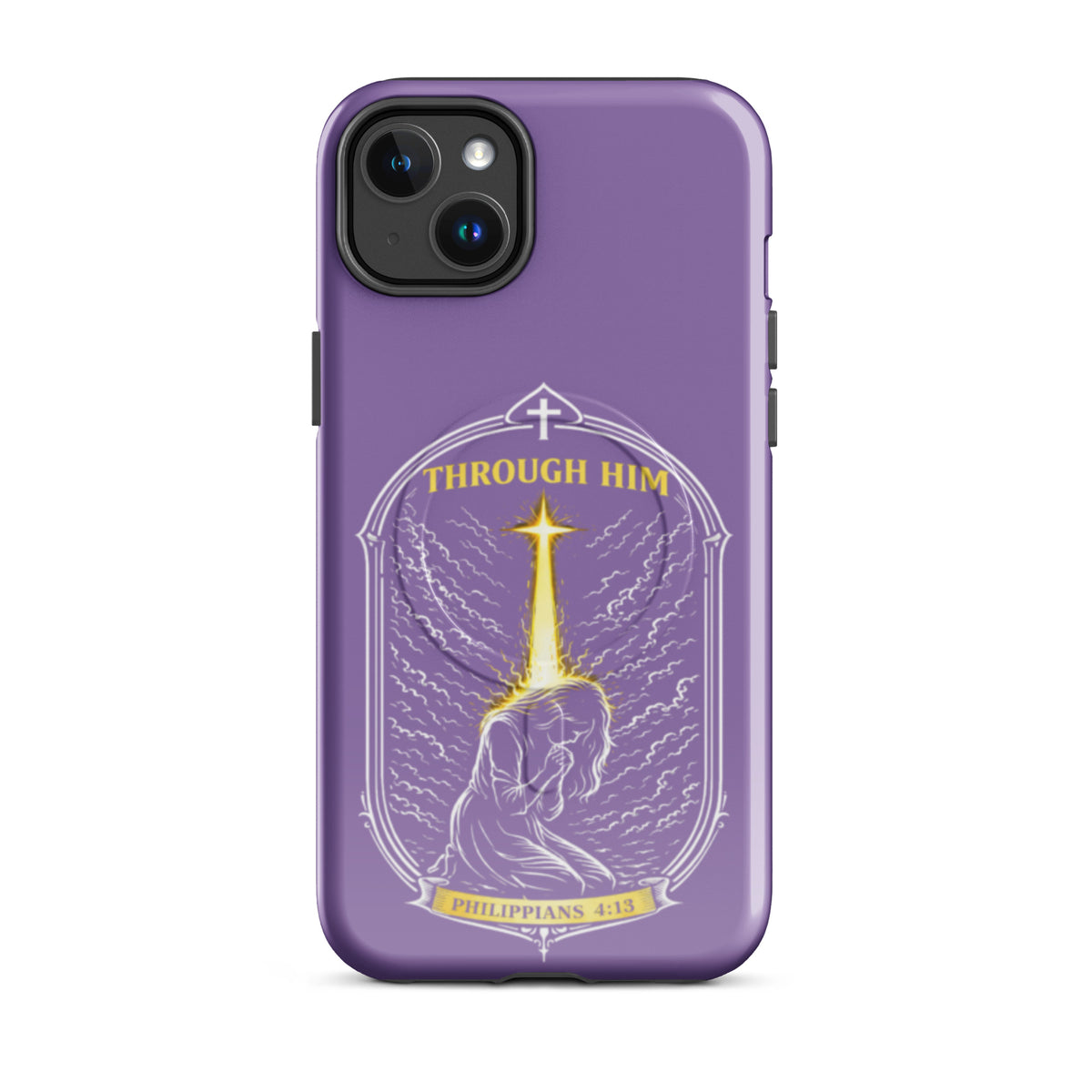 Through Him Women's Tough iPhone Case - iPhone 14 Plus - Front View