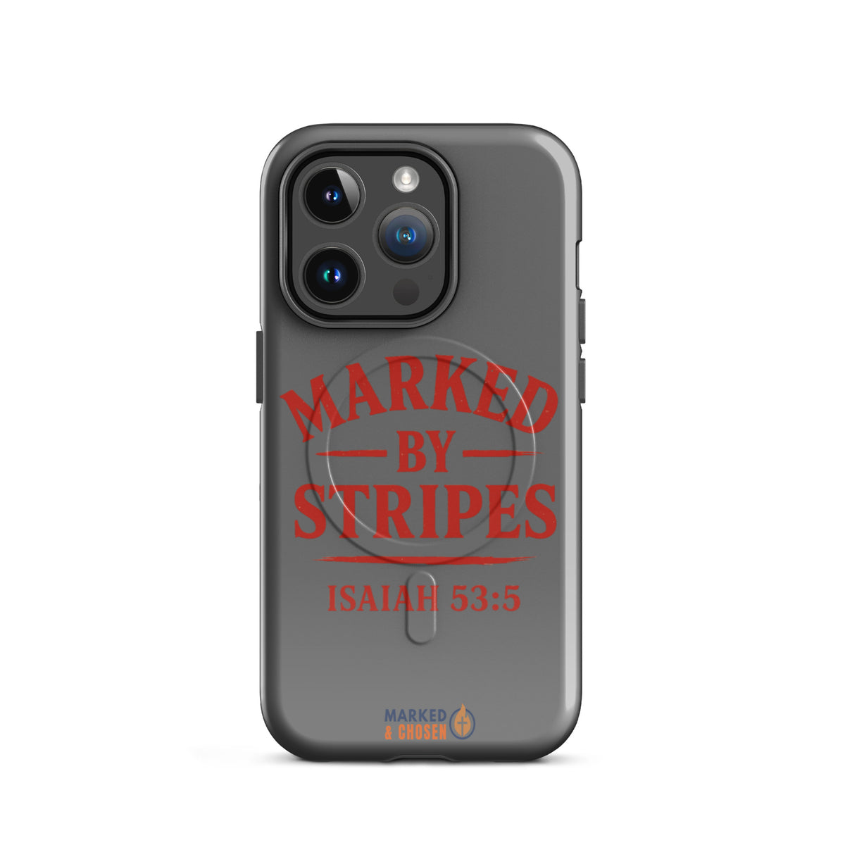 Marked by Stripes Tough MagSafe iPhone Case - iPhone 14 Pro - Front View