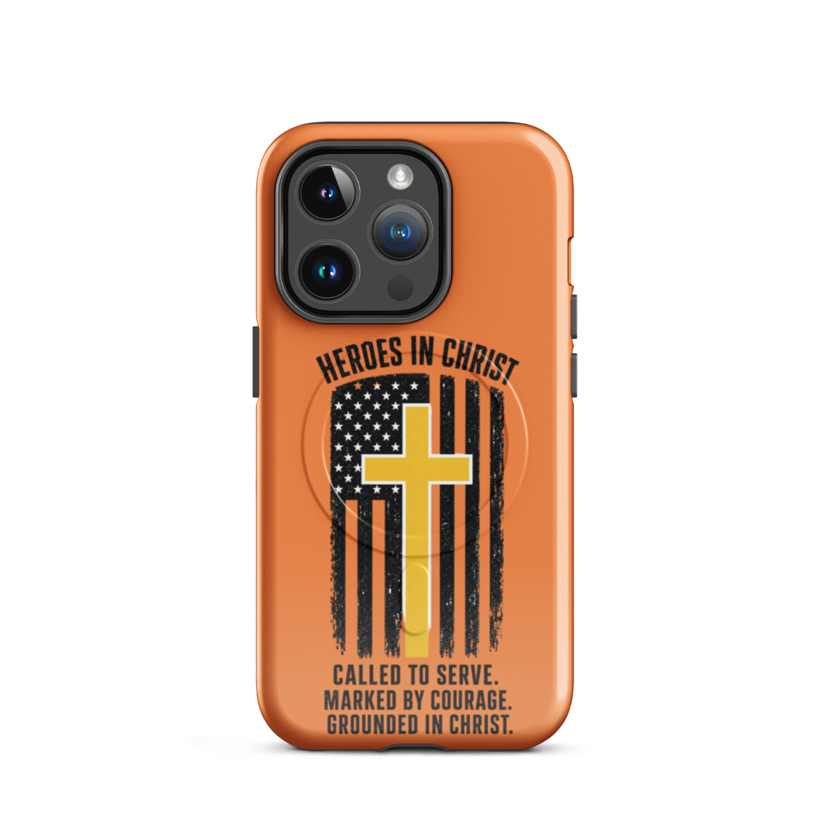 Heroes in Christ Dispatch Tough iPhone Case - iPhone 14 Pro - Front View