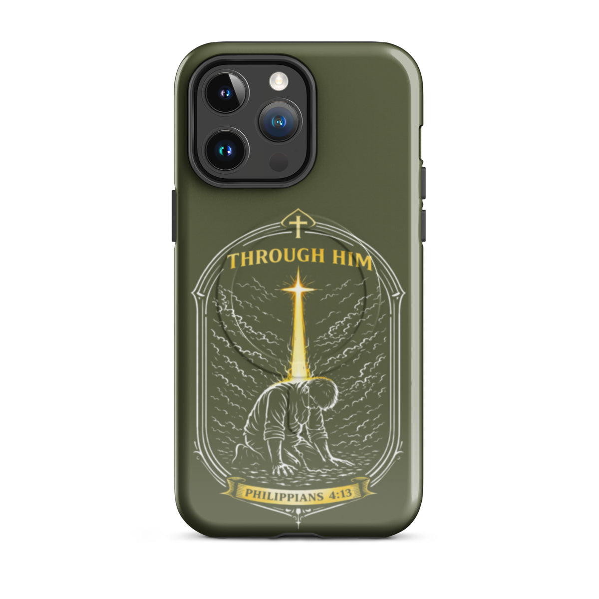 Through Him Men's Tough iPhone Case - iPhone 14 Pro Max - Front View