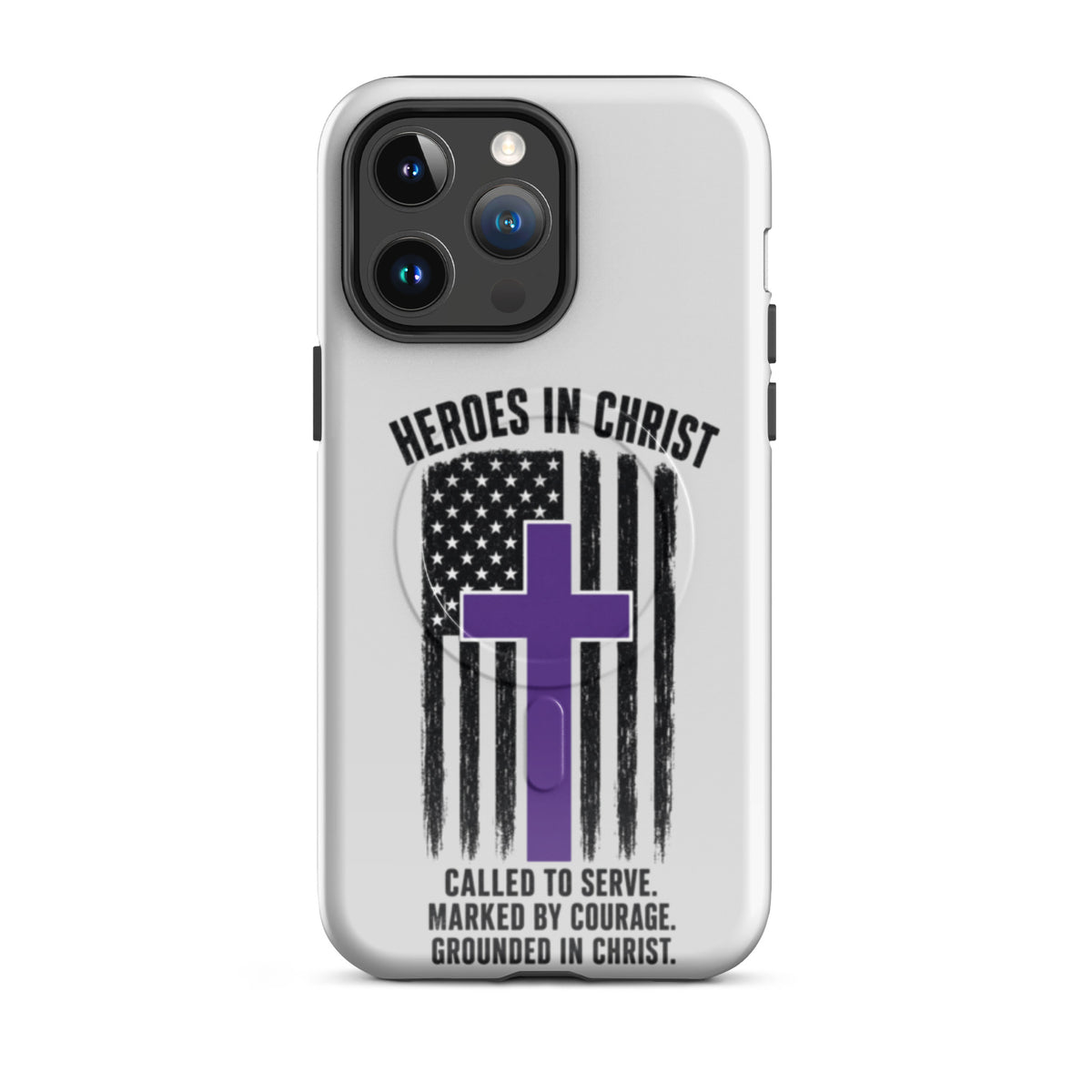 Heroes in Christ Security iPhone Tough Case - iPhone 14 Pro Max - Front View