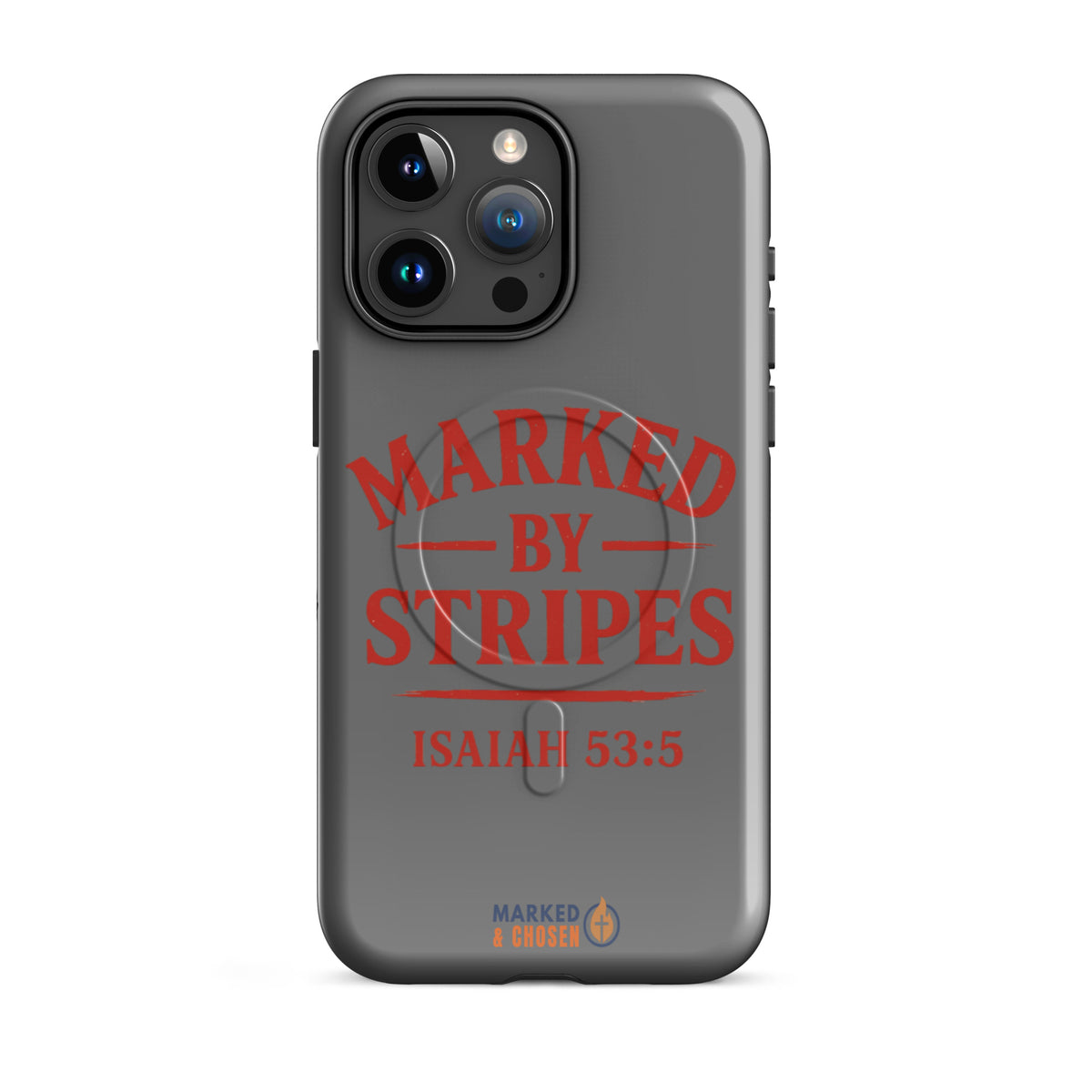 Marked by Stripes Tough MagSafe iPhone Case - iPhone 15 Pro Max - Front View