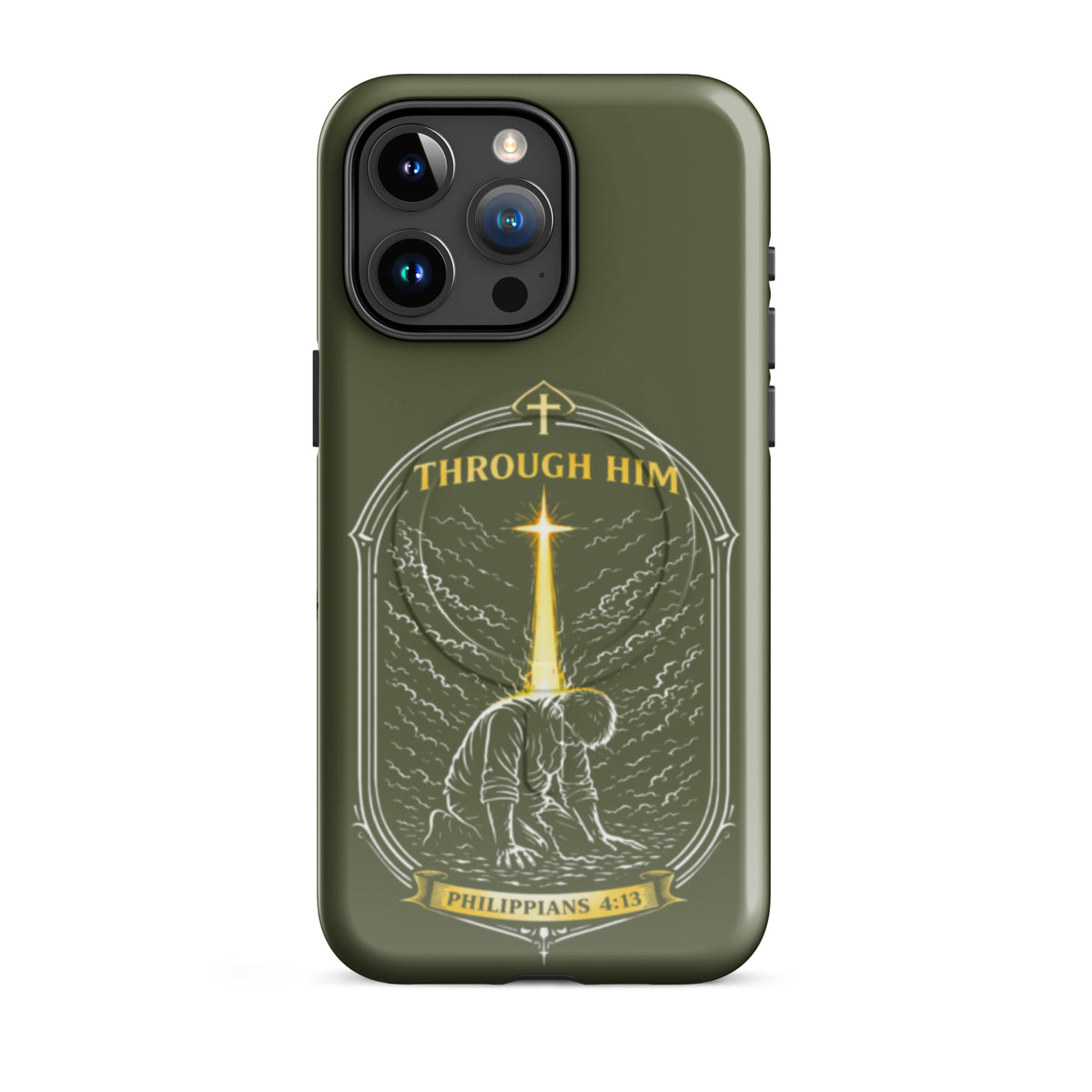 Through Him Men's Tough iPhone Case - iPhone 15 Pro Max - Front View