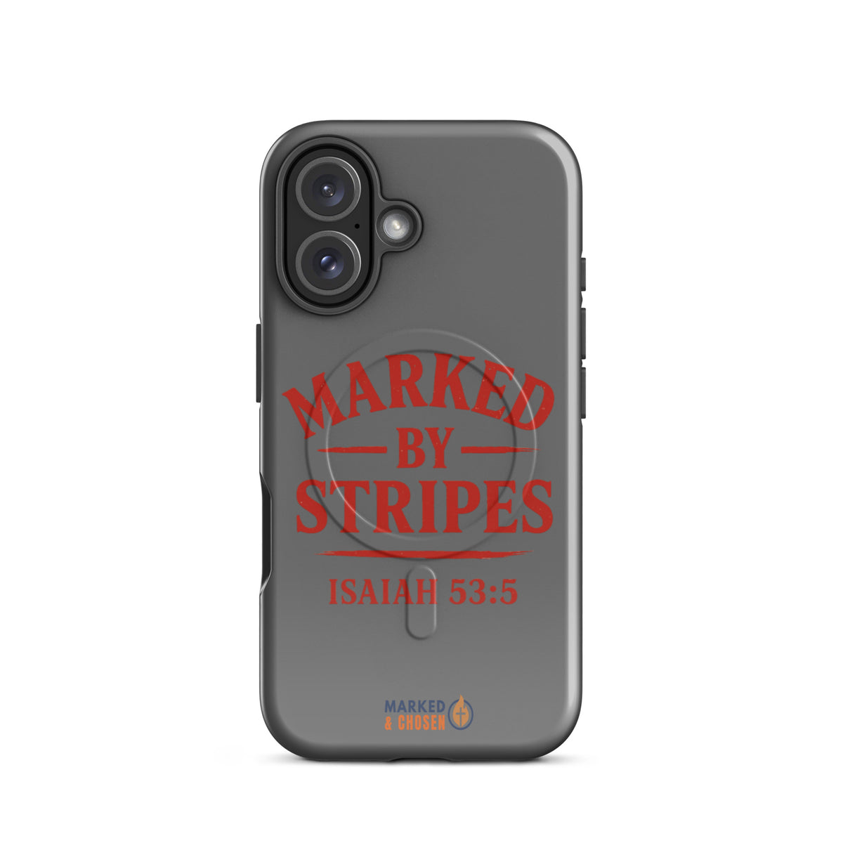 Marked by Stripes Tough MagSafe iPhone Case - iPhone 16 - Front View