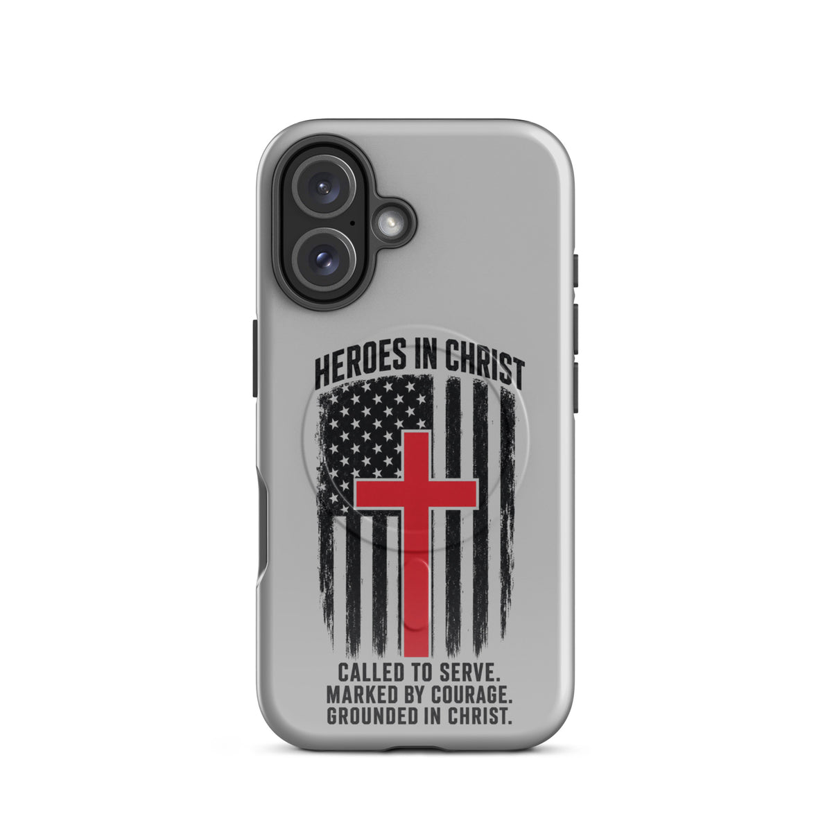 Heroes in Christ Fire & Rescue Tough iPhone Case - iPhone 16 - Front View