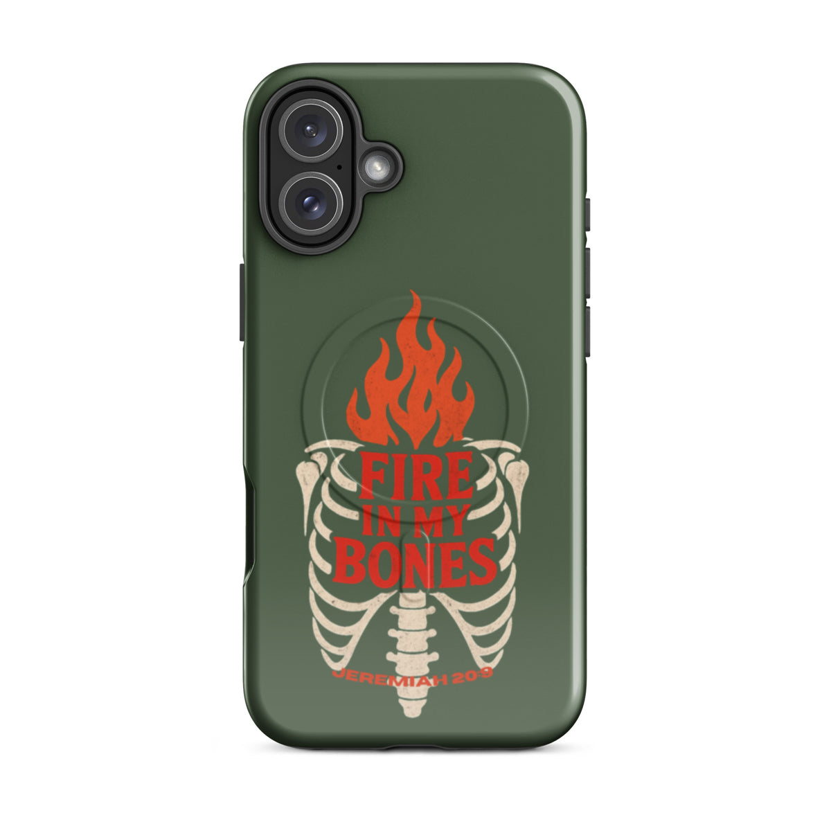 Fire in My Bones Tough iPhone Case - iPhone 16 Plus - Front View