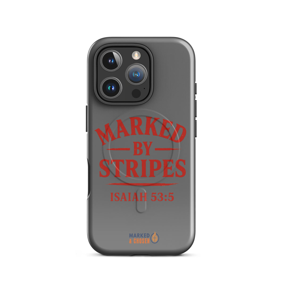 Marked by Stripes Tough MagSafe iPhone Case - iPhone 16 Pro - Front View