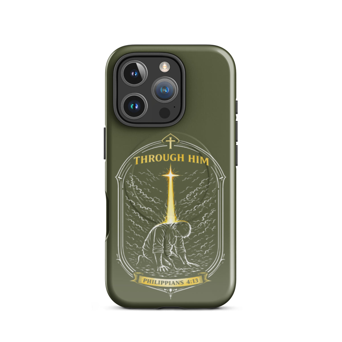 Through Him Men's Tough iPhone Case - iPhone 16 Pro - Front View