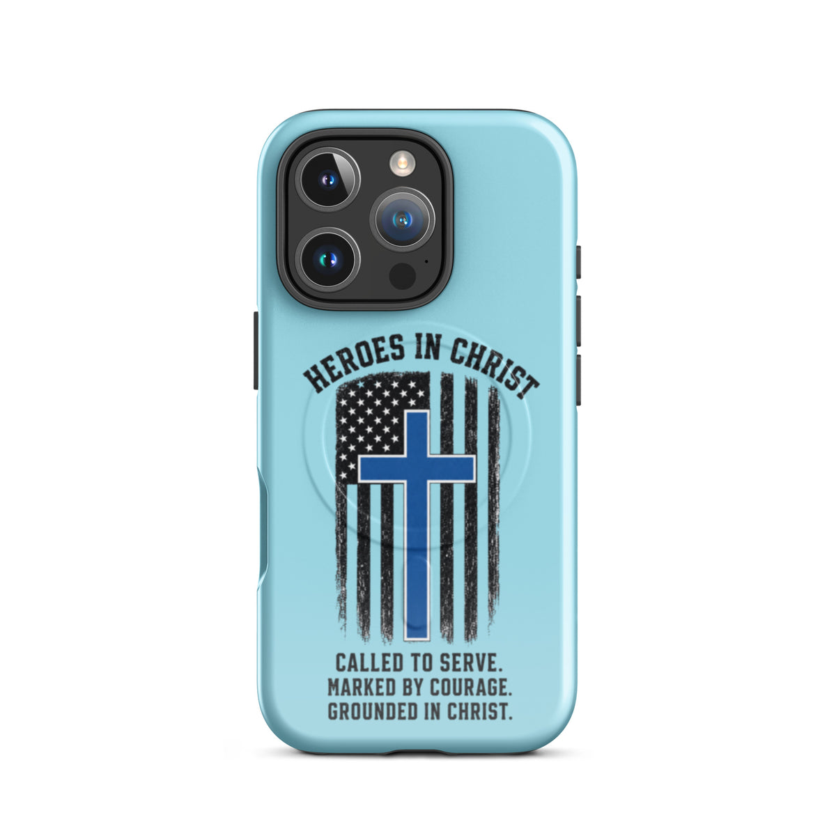Heroes in Christ Police Tough iPhone Case - iPhone 16 Pro - Front View