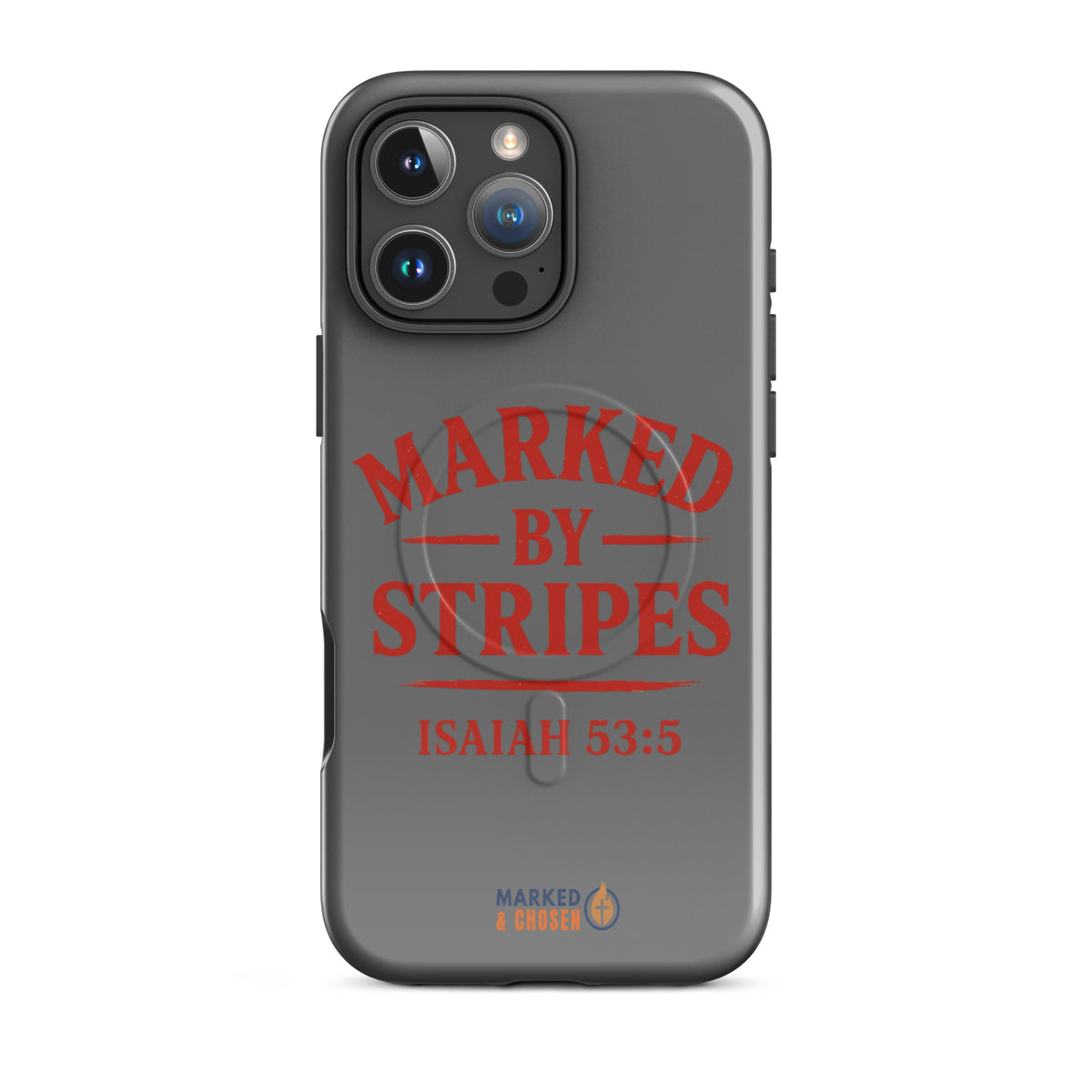 Marked by Stripes Tough MagSafe iPhone Case - iPhone 16 Pro Max - Front View