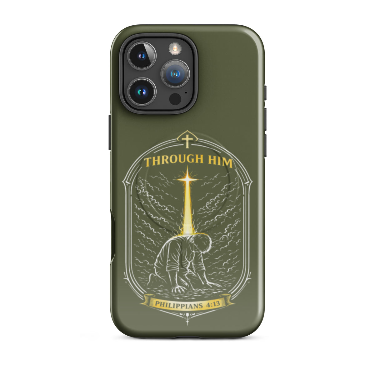 Through Him Men's Tough iPhone Case - iPhone 16 Pro Max - Front View