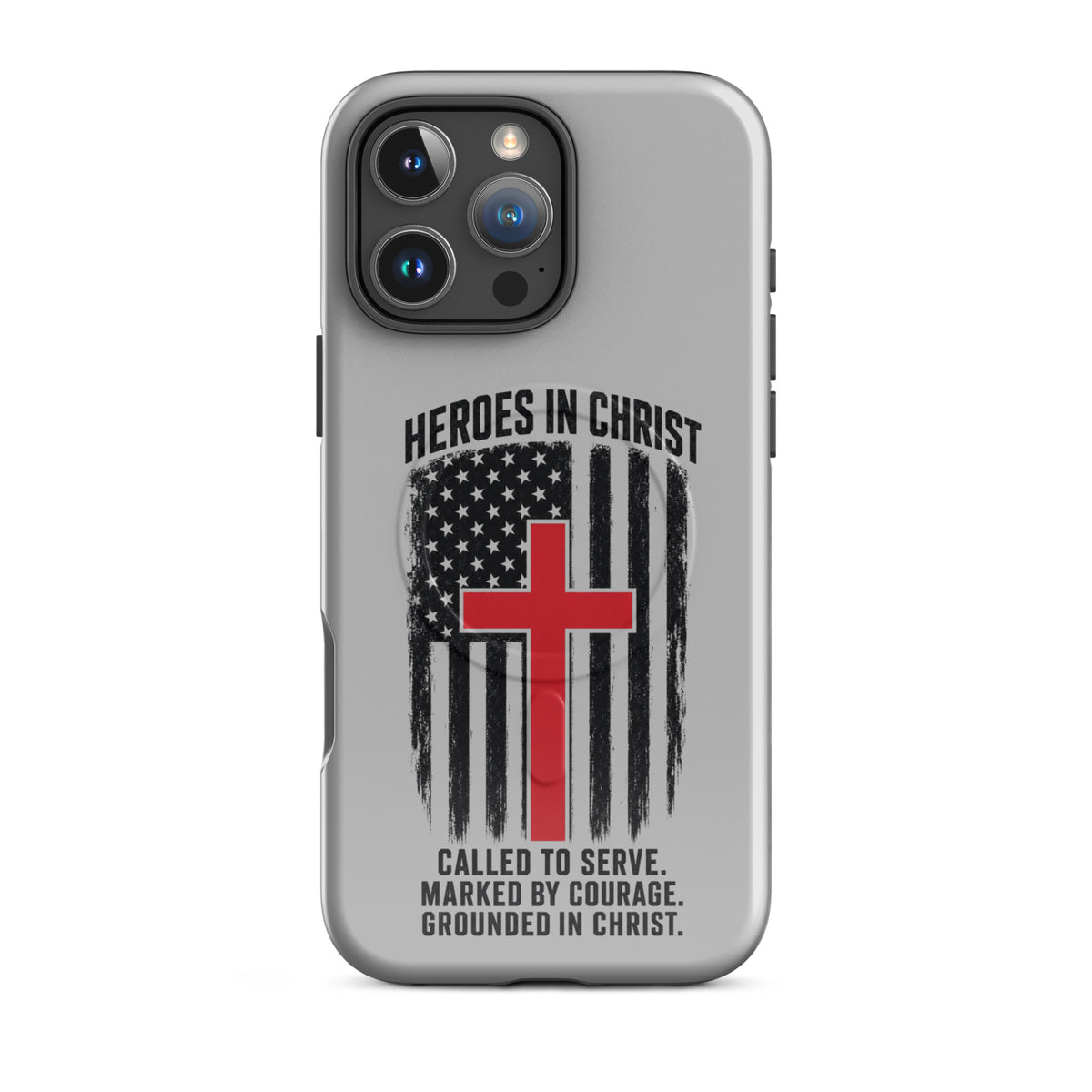 Heroes in Christ Fire & Rescue Tough iPhone Case - iPhone 16 Pro Max - Front View