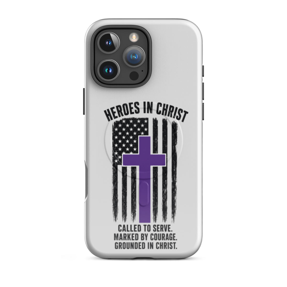 Heroes in Christ Security iPhone Tough Case - iPhone 16 Pro Max - Front View