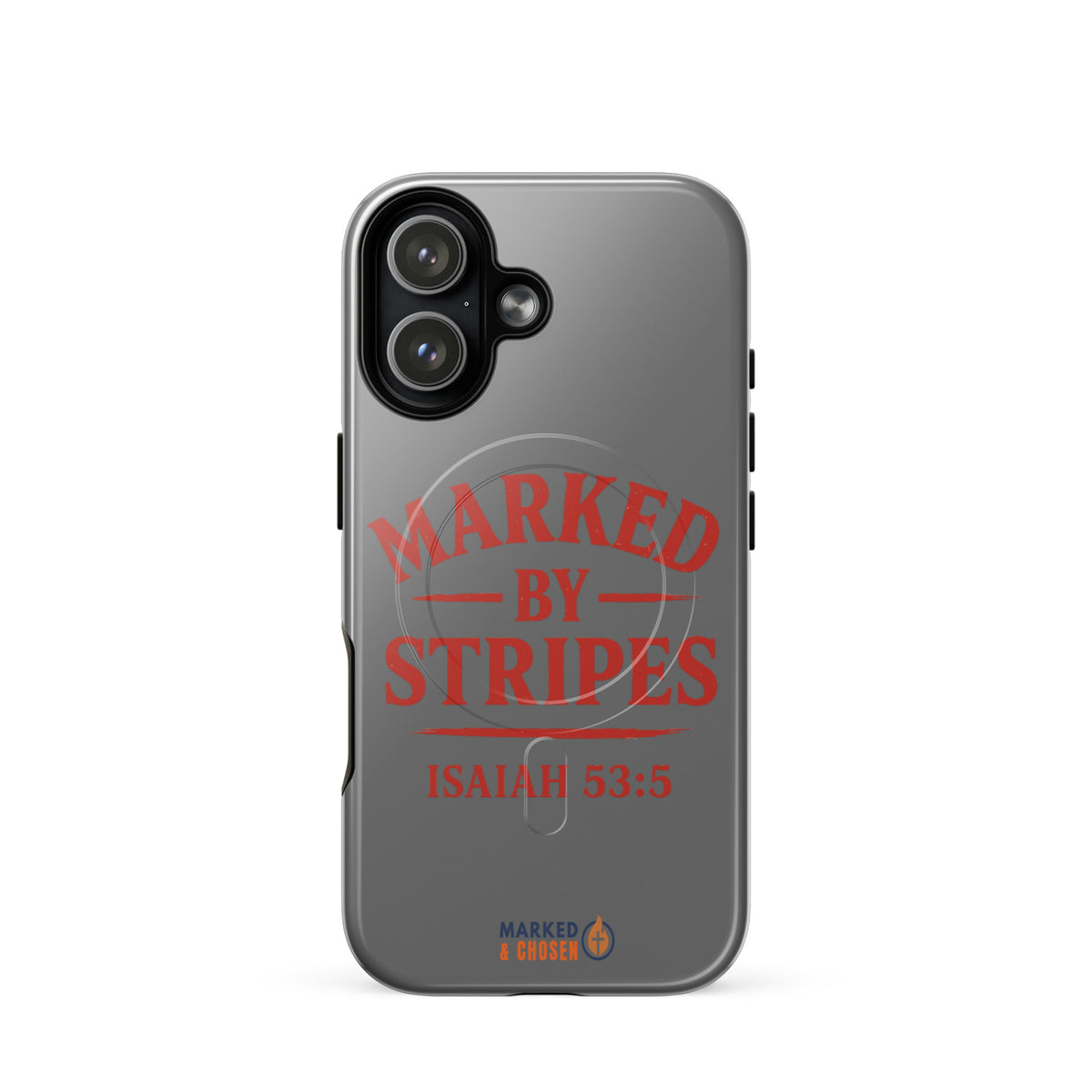 Marked by Stripes Tough MagSafe iPhone Case - iPhone 17 - Front View