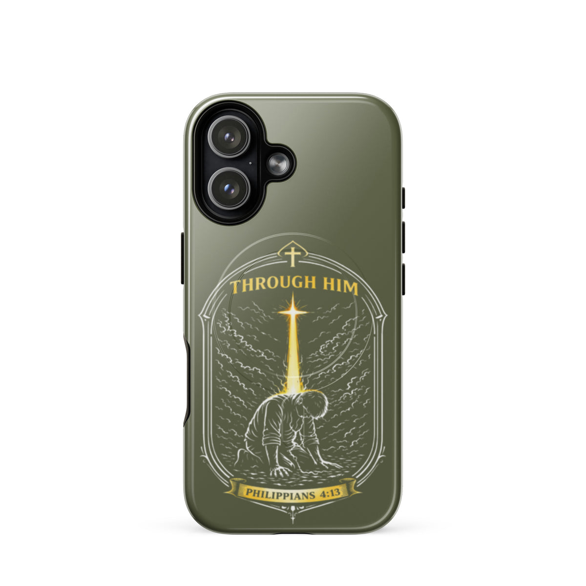 Through Him Men's Tough iPhone Case - iPhone 17 - Front View