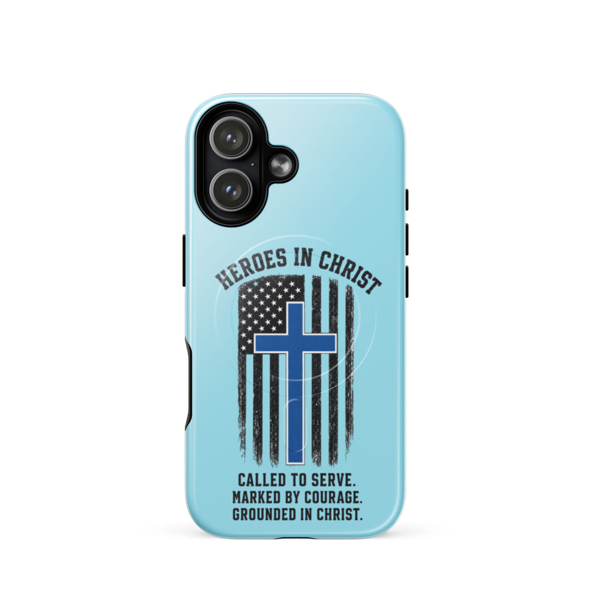 Heroes in Christ Police Tough iPhone Case - iPhone 17 - Front View