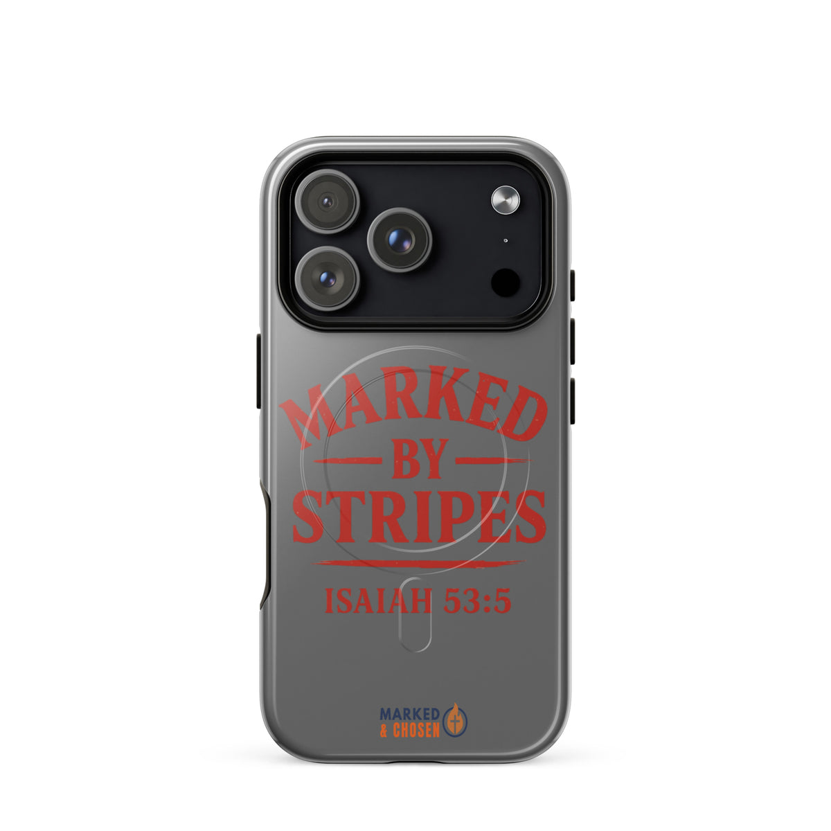 Marked by Stripes Tough MagSafe iPhone Case - iPhone 17 Pro - Front View