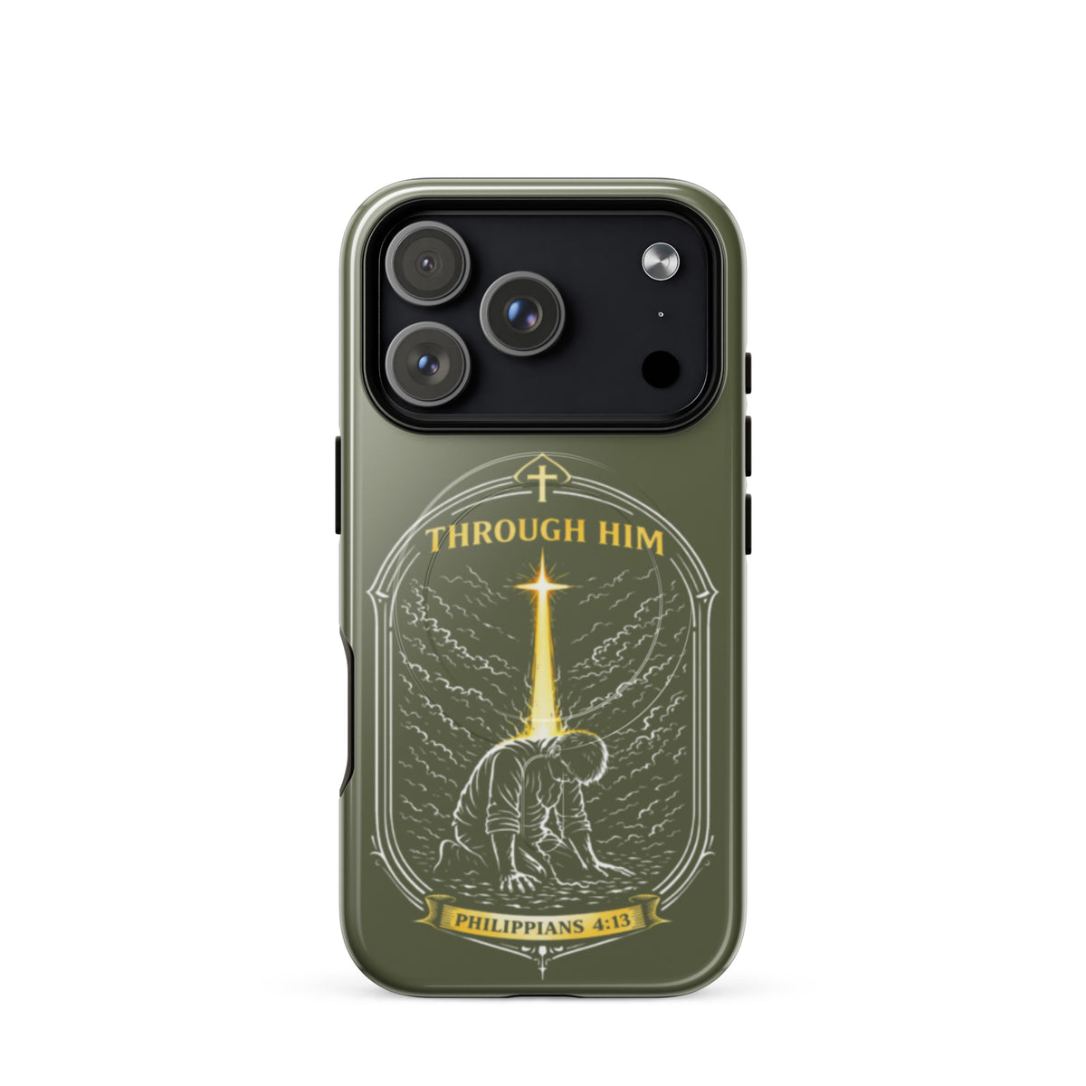 Through Him Men's Tough iPhone Case - iPhone 17 Pro - Front View