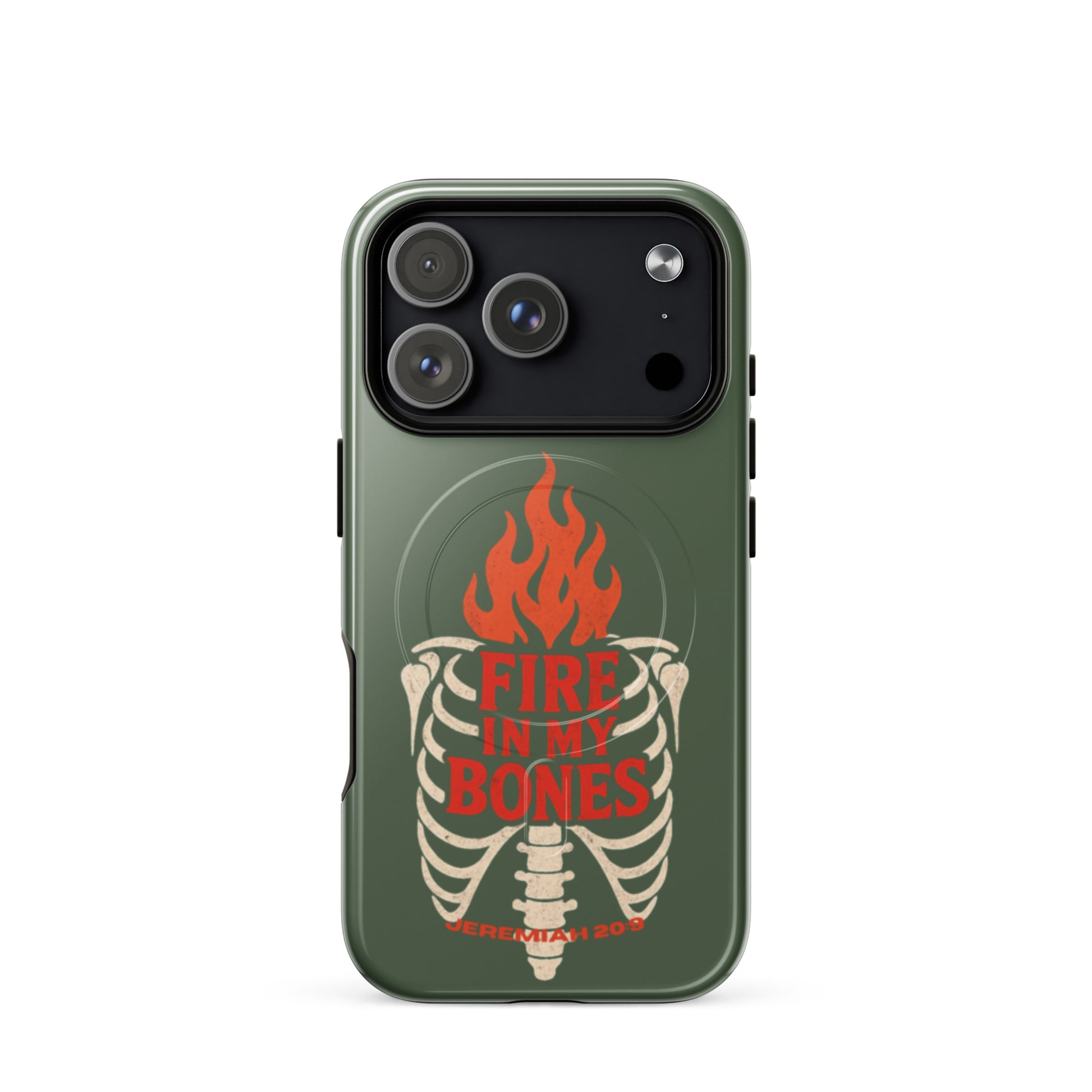 Fire in My Bones Tough iPhone Case - iPhone 17 Pro - Front View