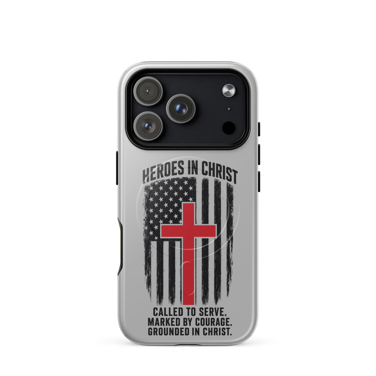 Heroes in Christ Fire & Rescue Tough iPhone Case - iPhone 17 Pro - Front View