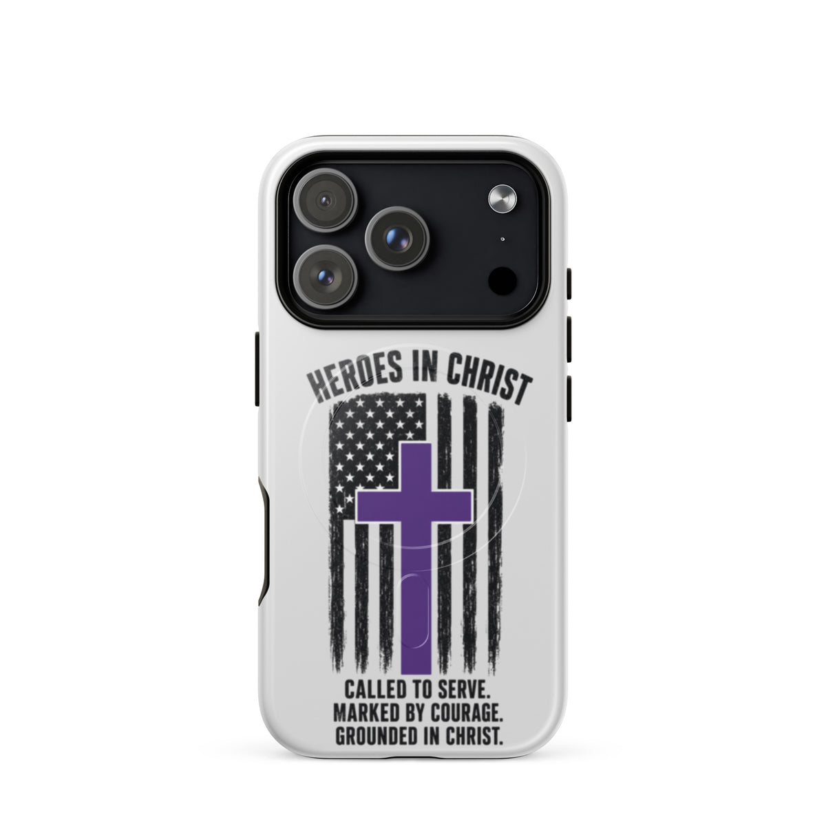 Heroes in Christ Security iPhone Tough Case - iPhone 17 Pro - Front View