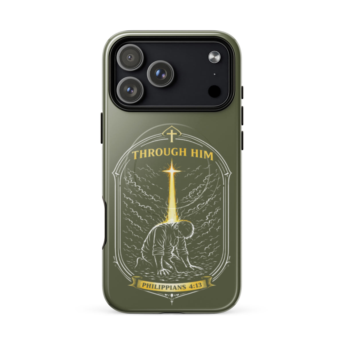Through Him Men's Tough iPhone Case - iPhone 17 Pro Max - Front View