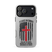 Heroes in Christ Fire & Rescue Tough iPhone Case - iPhone 17 Pro Max - Front View