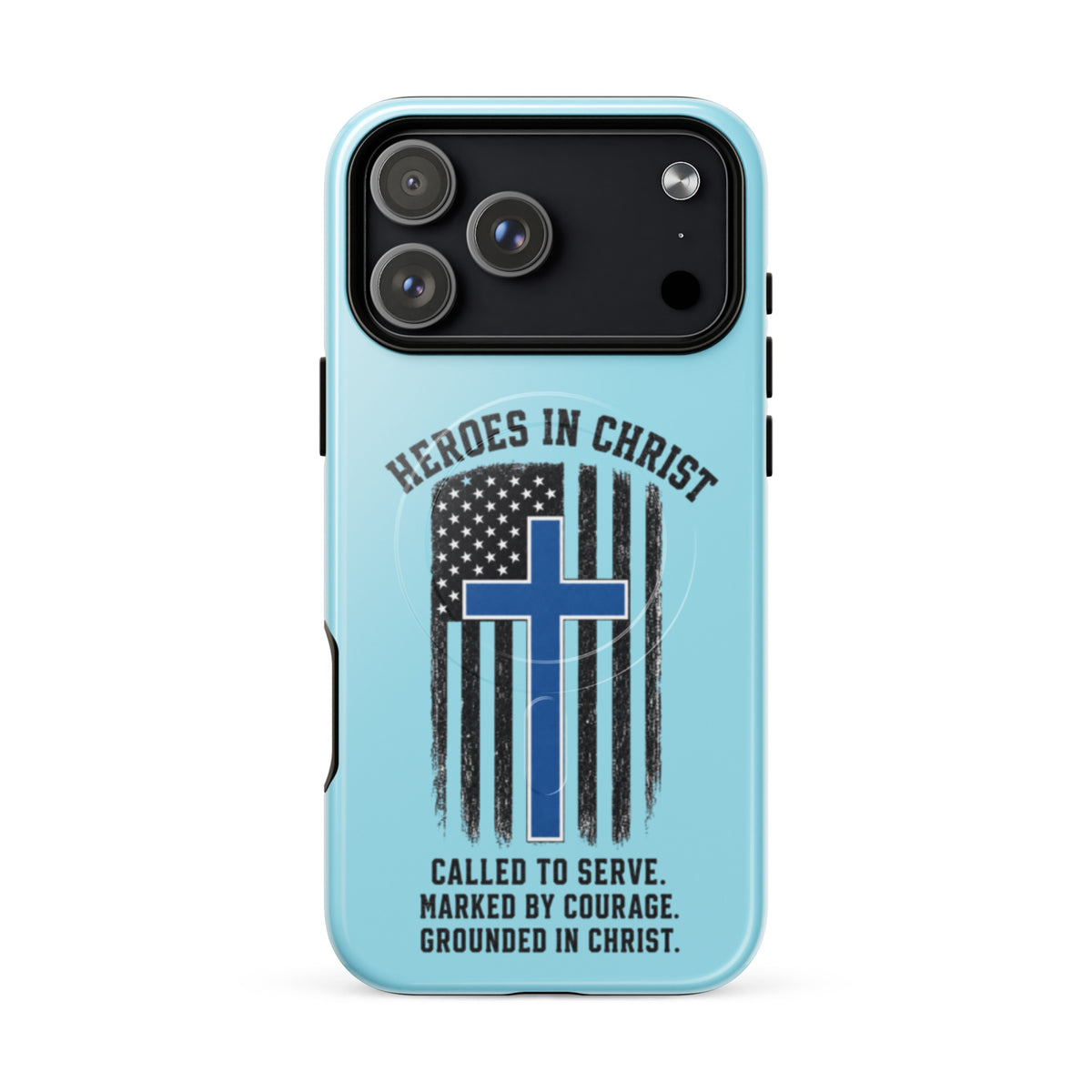 Heroes in Christ Police Tough iPhone Case - iPhone 17 Pro Max - Front View