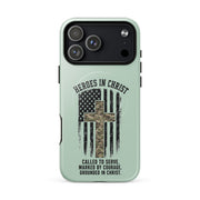 Heroes in Christ Army & Air Force Camo iPhone Tough Case - iPhone 17 Pro Max - Front View