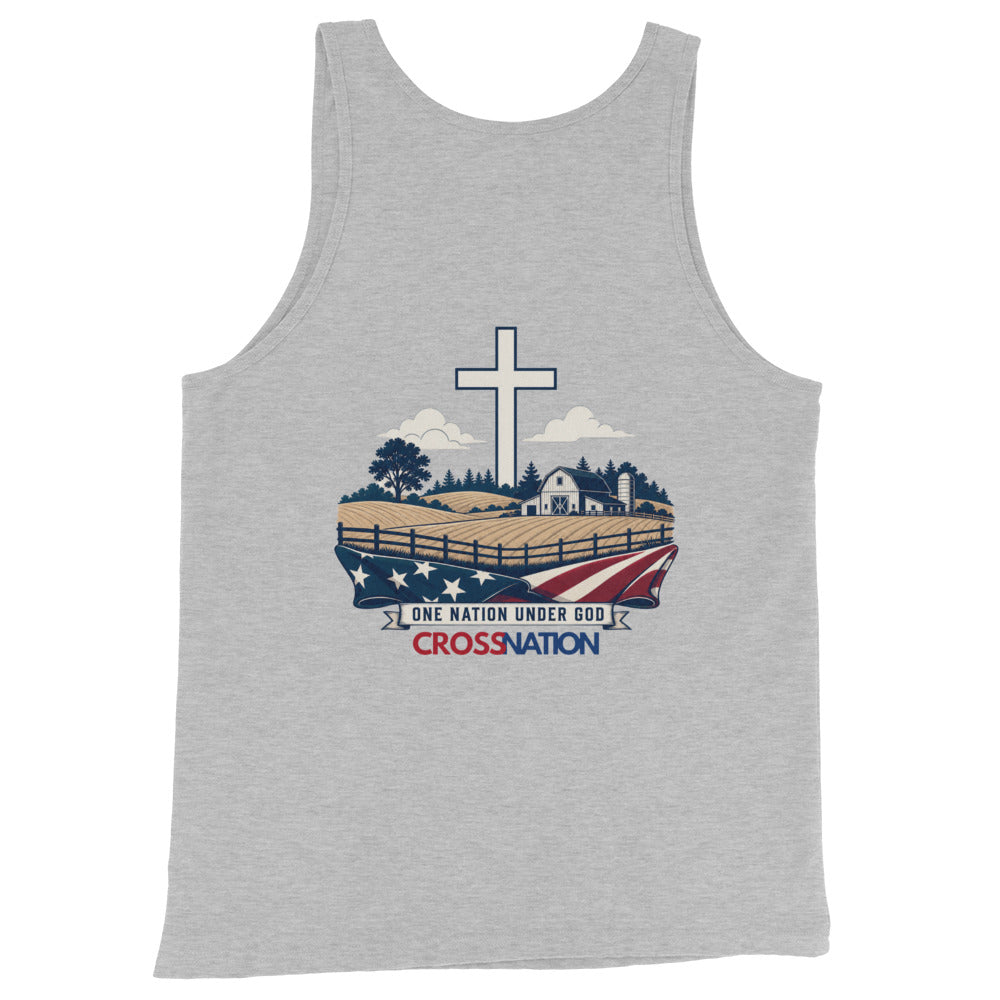 Men's Heartland Tank Top - Athletic Heather - Back View 2