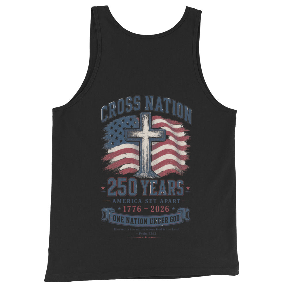 Men's America 250th Tank Top - Black - Back View 2