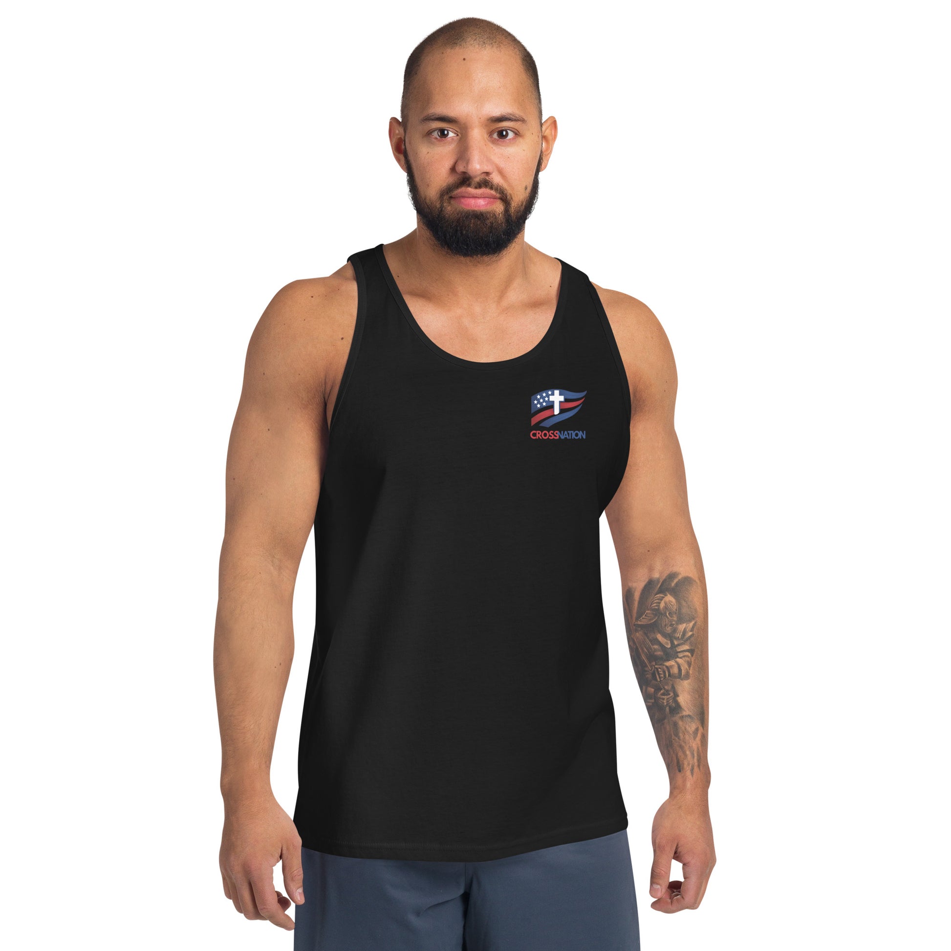 Men's America 250th Tank Top - Black - Front View