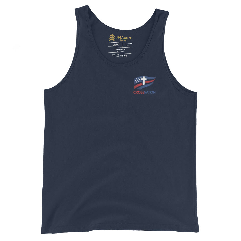 Men's Heartland Tank Top - Navy - Front View 2