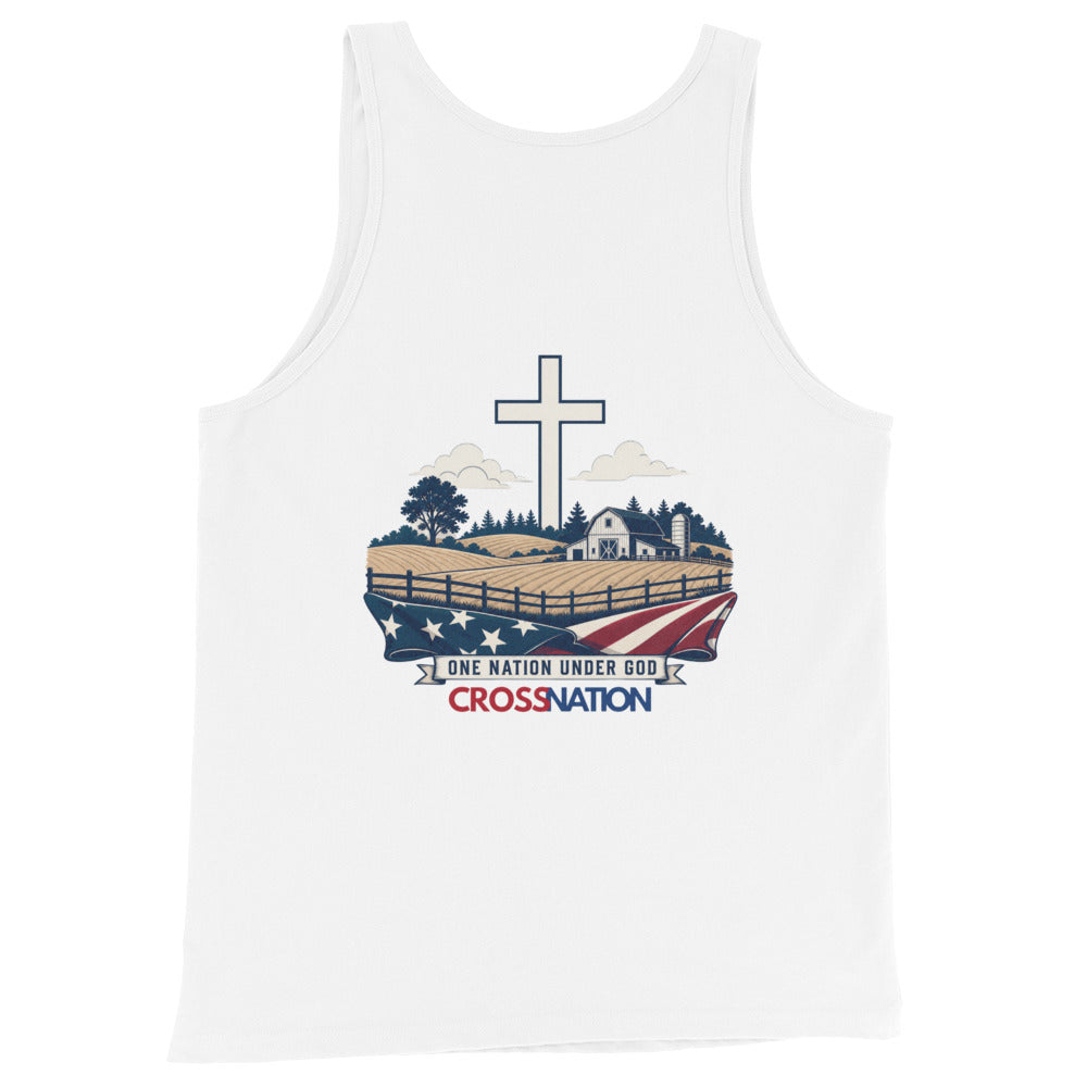 Men's Heartland Tank Top - White - Back View