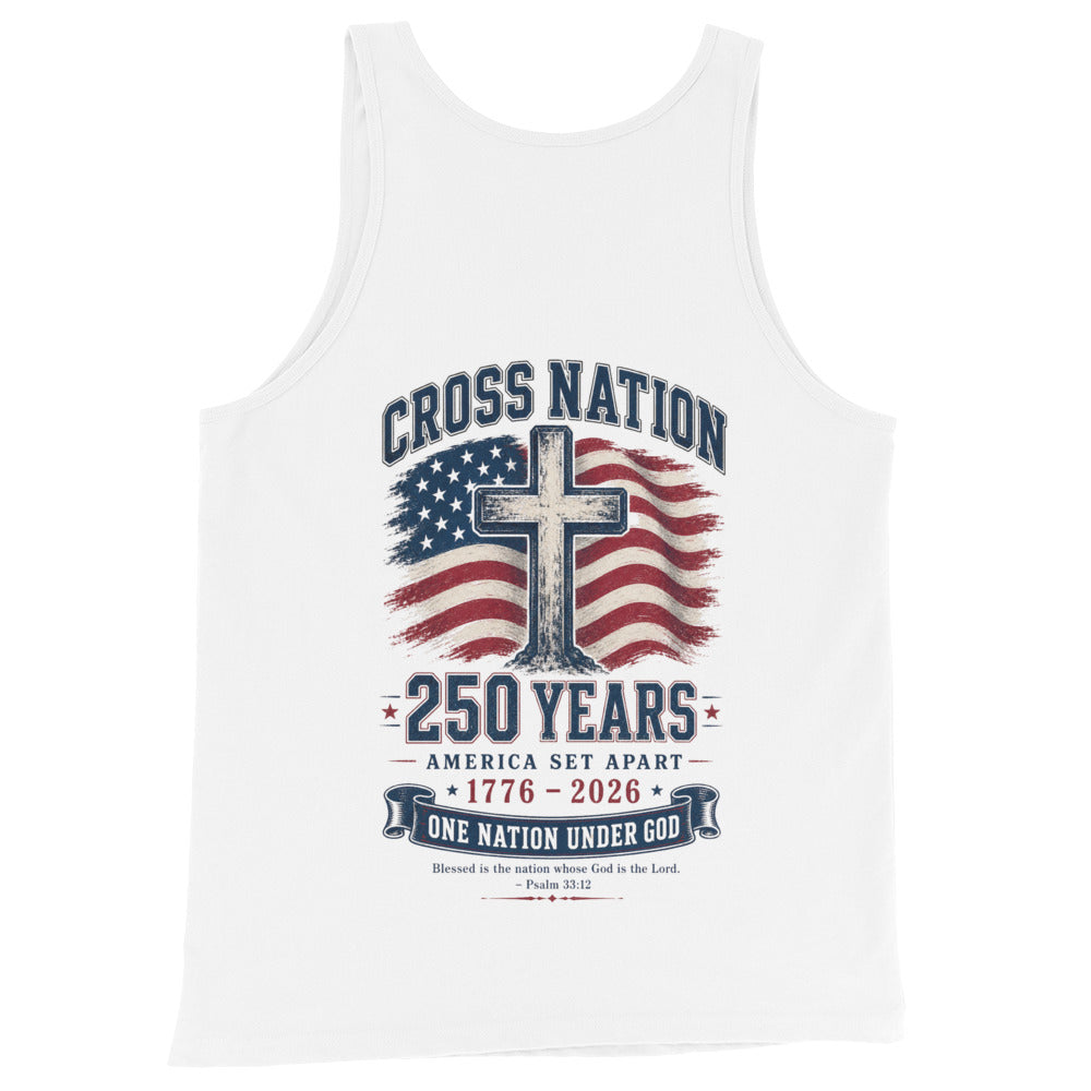 Men's America 250th Tank Top - White - Back View 2