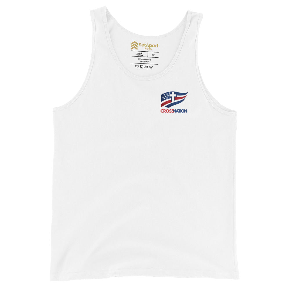 Men's Heartland Tank Top - White - Front View