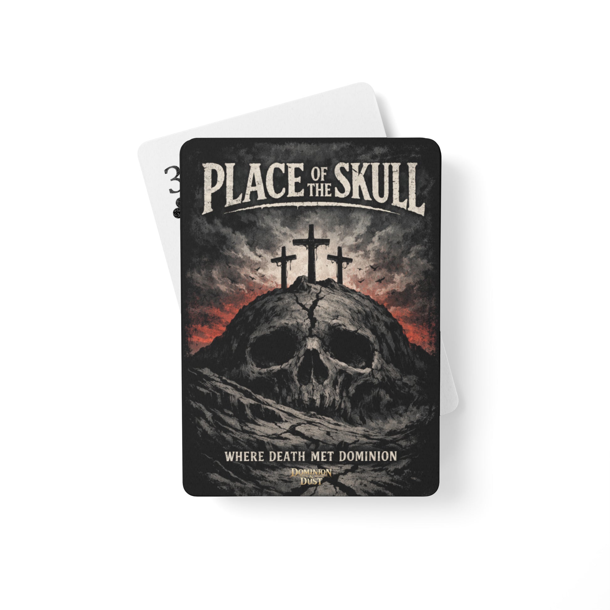 Place of the Skull Playing Cards - White - Front View