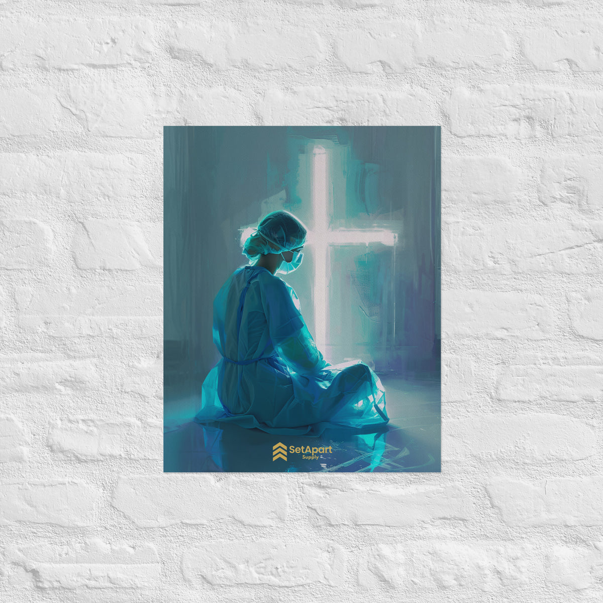 On Call to the Cross Poster - 16″×20″ - Front View